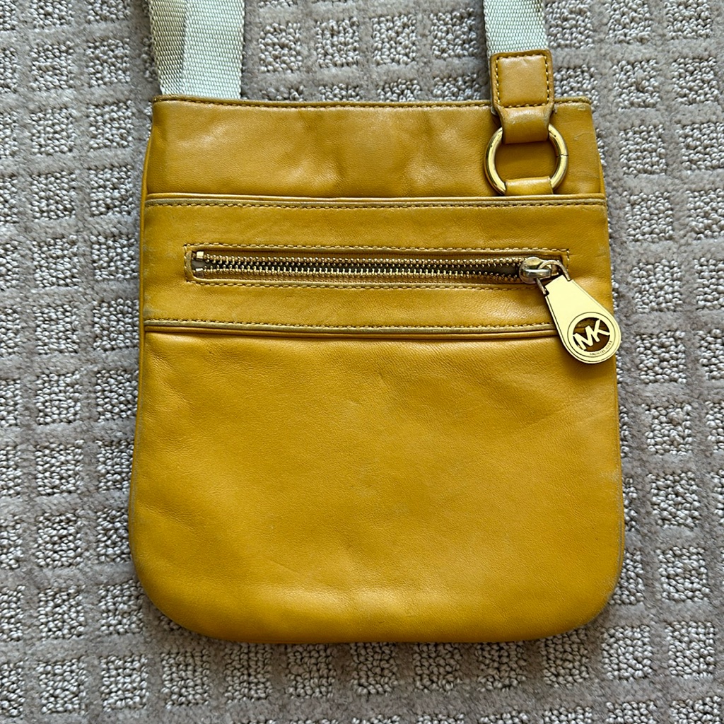Michael Kors Cross Body Bag In Mustard Yellow